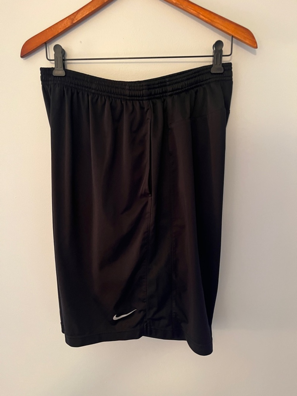 Nike Men’s Black Athletic Shorts with Reflective Swoosh